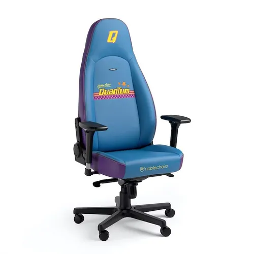 Fotel Noblechairs ICON Nuka-Cola Quantum Edition Gamingowy do 150kg Skóra ECO Niebiesko-fioletowy