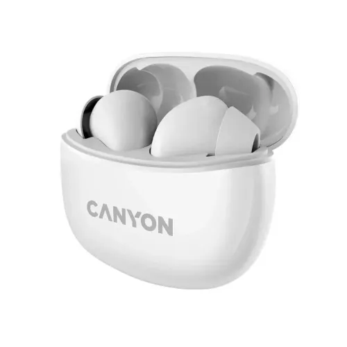 Słuchawki bezprzewodowe Canyon TWS-5 Dokanałowe Bluetooth 5.2 Biały