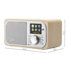 Radioodbiornik GoGEN IR 237 BTDAB Radio FM DAB+ Internetowe Bluetooth Brązowy