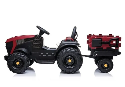 Duży Traktor Na Akumulator Z Przyczepą Pojazd Dla Dzieci Pilot Skóra Eva MP3