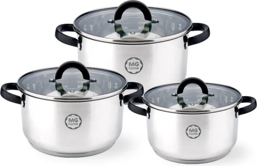 Zestaw garnków MG HOME Black (6 elementów)