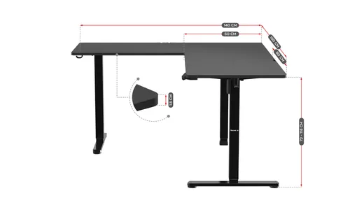 Huzaro Hero 9.5 Black (elektryczna regulacja)