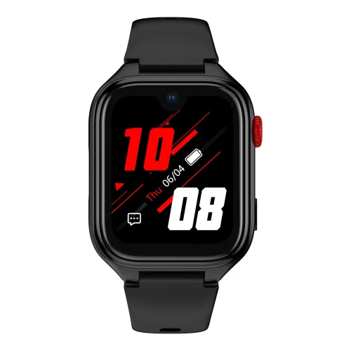 Smartwatch STELIO JuniorPro Funkcje AI 4G Czarny