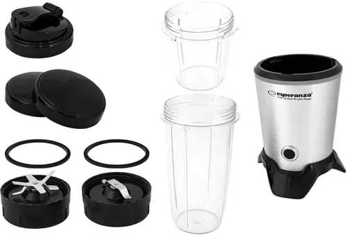 Blender kielichowy ESPERANZA Nutri Master EKM028 (Sportowy) + 2 bidony w komplecie