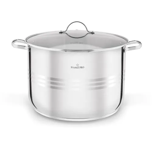 Garnek wysoki ze stali nierdzewnej z pokrywką Starke Pro Barcelo 20 l
