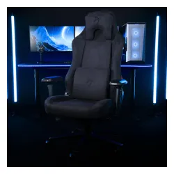 Fotel Arozzi Vernazza Supersoft Pure Black Gamingowy do 145kg Tkanina Czarny