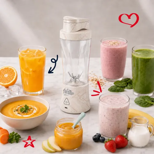 Blender kielichowy Webber PB500 0,7l Beżowy