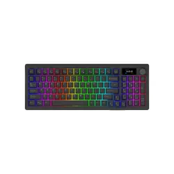 Klawiatura gamingowa Aqirys Atria AQIRYS White Linear przewodowa mechaniczna podświetlana czarna