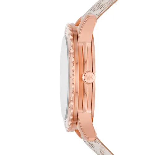 Michael Kors Runway Mk6980 White / Rose Gold Saati