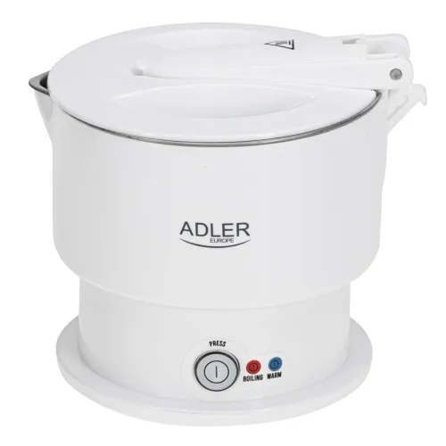 ADLER AD 1377 0,6 l biały - czajnik elektryczny turystyczny silikonowy