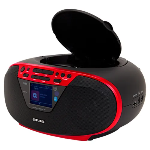 Radioodtwarzacz Aiwa Boombox BBTU-500DAB/RD Bluetooth DAB+ Czerwony