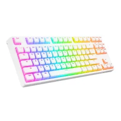 Klawiatura mechaniczna Rampage KB-R136 Ghost Huano Red Switch Biały