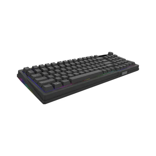 Klawiatura gamingowa Aqirys Atria AQIRYS White Linear przewodowa mechaniczna podświetlana czarna