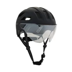 Kask rowerowy UVEX Stride Visor black matt/lite mirror silver