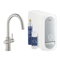 Bateria GROHE Blue Home 31541DC0 z filtrem Stal nierdzewna