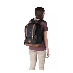 JanSport Cortland Dizüstü Bilgisayar Sırt Çantası-Siyah