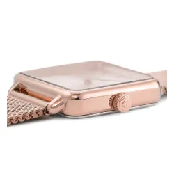 Cluse La Tétragone Cw0101207009 Mesh Full Rose Gold Colou Saati