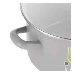 Garnek emaliowany z pokrywką EMALIA POLSKA PLESZEW STAFFIO 2 l