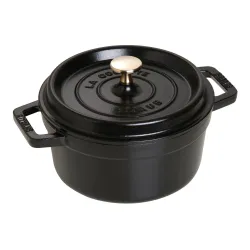 STAUB La Cocotte 2,2 l czarny - garnek żeliwny z pokrywką