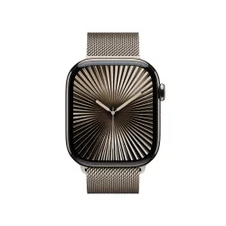 Apple Watch Series 10 GPS + Cellular koperta 42mm tytan naturalny bransoleta mediolańska naturalnym