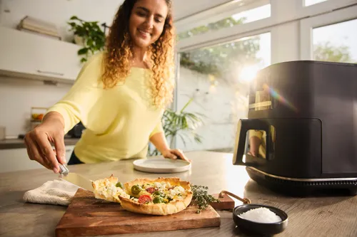 Air Fryer Frytkownica beztłuszczowa BRAUN MultiFry 5 HF5075IBK 6l z okienkiem do obserwacji postępów gotowania