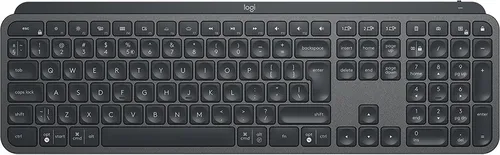 Klawiatura Logitech MX Keys bezprzewodowa 100% (full-size) podświetlana szara