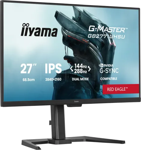 Monitor iiyama G-Master Red Eagle GB2771UHSU-B1 27" 4K IPS Dual Mode 144Hz/288Hz 0.8 MPRT Gamingowy