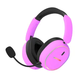 Słuchawki bezprzewodowe z mikrofonem Hator Phoenix 2 Wireless ESH42 ANC Nauszne Fioletowy