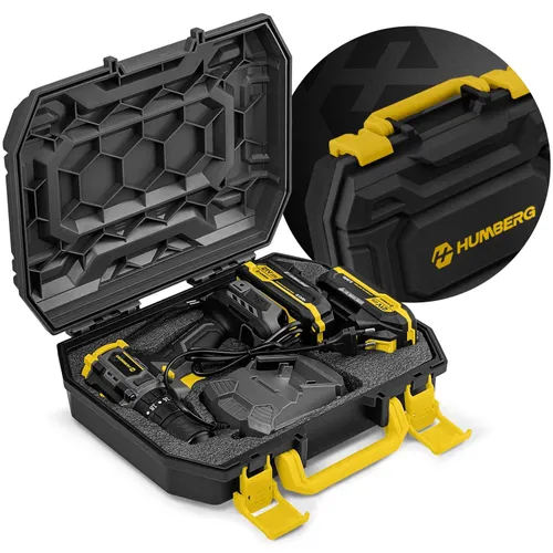 Wiertarko-wkrętarka Humberg HM-432 akumulatorowa 21V2 udar +2x bateria mega mocna