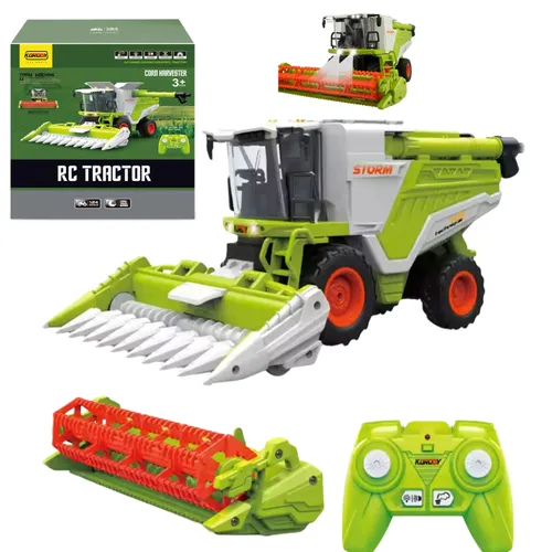 Zdalnie sterowany kombajn COIL RC zabawka na pilota światło dźwięk dym skala 1:24