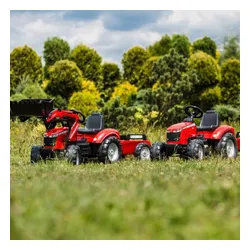 Traktor Na Pedały Dla Dzieci 3-6 Lat Do 50Kg Falk Massey Ferguson Przyczepa Klakson Łańcuch