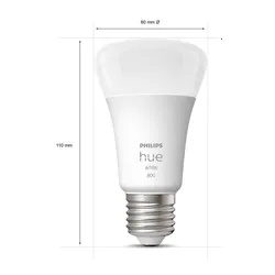 Inteligentna żarówka LED PHILIPS HUE 929001821623 9W E27 Bluetooth, ZigBee (2 szt.)