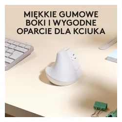 Myszka Logitech Lift dla Mac - biały