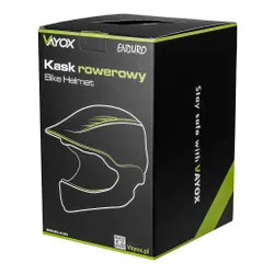 Kask rowerowy VAYOX Enduro VA0421BM Czarny Full Face z odpinaną szczęką (rozmiar M)