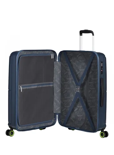 American Tourister Geopop'un Orta Bavulu-blue moon