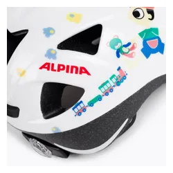 Kask rowerowy dziecięcy Alpina Ximo white bear gloss