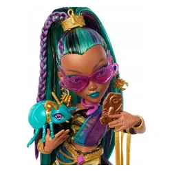 LALKA MONSTER HIGH NEFERA DE NILE królewska mumia + skarabeusz Lavish JDR48