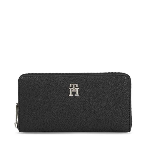 Женский большой кошелек Tommy Hilfiger Th Emblem Large для AW0AW15181 Black BDS