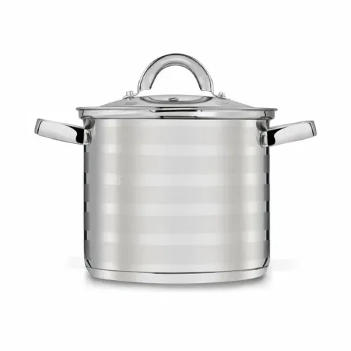 Garnek ze stali nierdzewnej z pokrywką TADAR PASKI 6,5 l