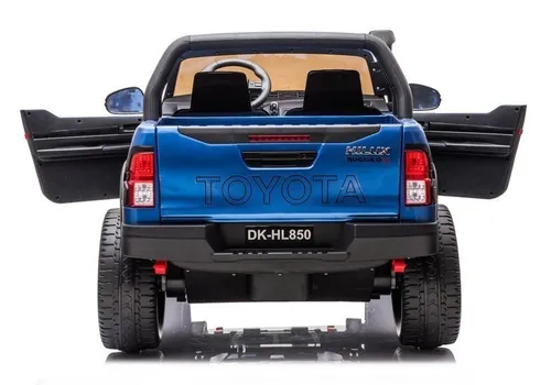 Auto Na Akumulator Dla 2 Dzieci Toyota Hilux 4X4 Lakier Pilot Eva Skóra LED Radio MP3