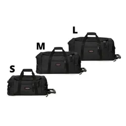 Eastpak Leatherface M + Orta Seyahat Çantası - siyah