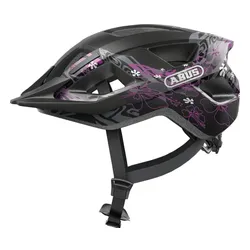 Kask rowerowy ABUS Aduro 3.0 Maori Czarno-fioletowy Miejski (rozmiar S)