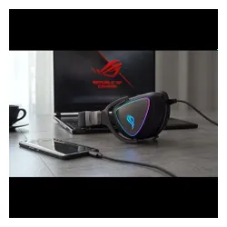 Наушники геймерские / игровые Asus ROG Delta RGB черный (90YH00Z1-B2UA00)