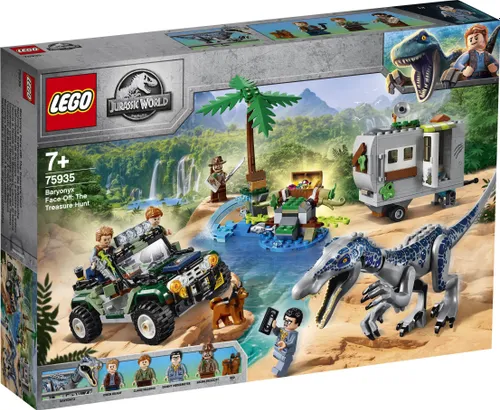 Конструктор Lego Jurassic World столкновение с бариониксом: охота за сокровищами (75935)