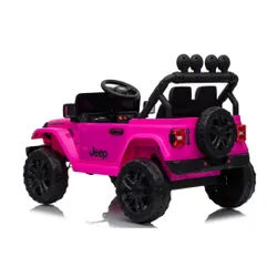 Auto Na Akumulator Jeep Rubicon 2X200W 24V Eva Skóra LED Pilot Radio MP3