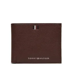 Большой мужской кошелек Tommy Hilfiger Th Central Mini CC Wallet Am0am11854 Dark Chestnut GT8