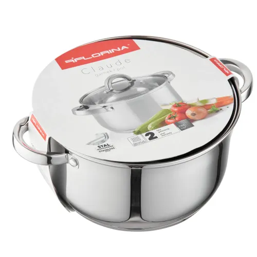 Garnek ze stali nierdzewnej z pokrywką FLORINA CLAUDE 6,1 l