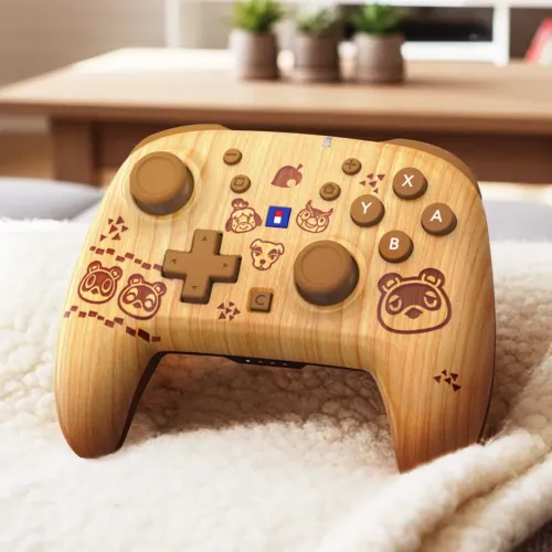 Pad Hori Wireless HORIPAD Turbo Animal Crossing Wood Brown do Nintendo Switch 2 Bezprzewodowy