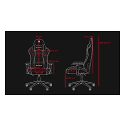 Fotel GENESIS Nitro 440 G2 Czarno-szary