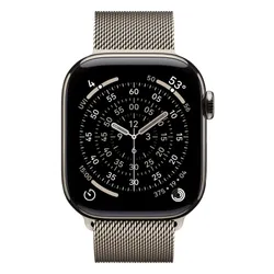 Apple Watch 11 GPS + Cellular 42mm koperta z tytanu (naturalny) + bransoleta mediolańska (naturalny)